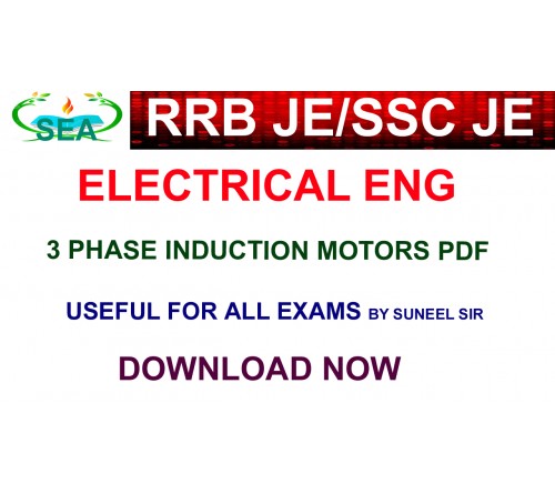 INDUCTION MOTORS PDF FOR JE/AE EXAMS